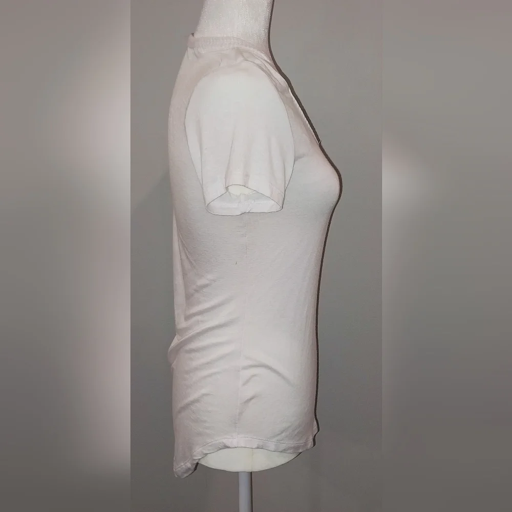 NWT No Boundaries Juniors White Braided V Neck Top Size 7-9 - Picture 7 of 15